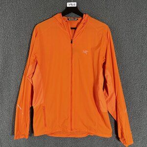 Arc'teryx Incendo Air Shell Windbreaker Hoodie - Men's Size M - Orange